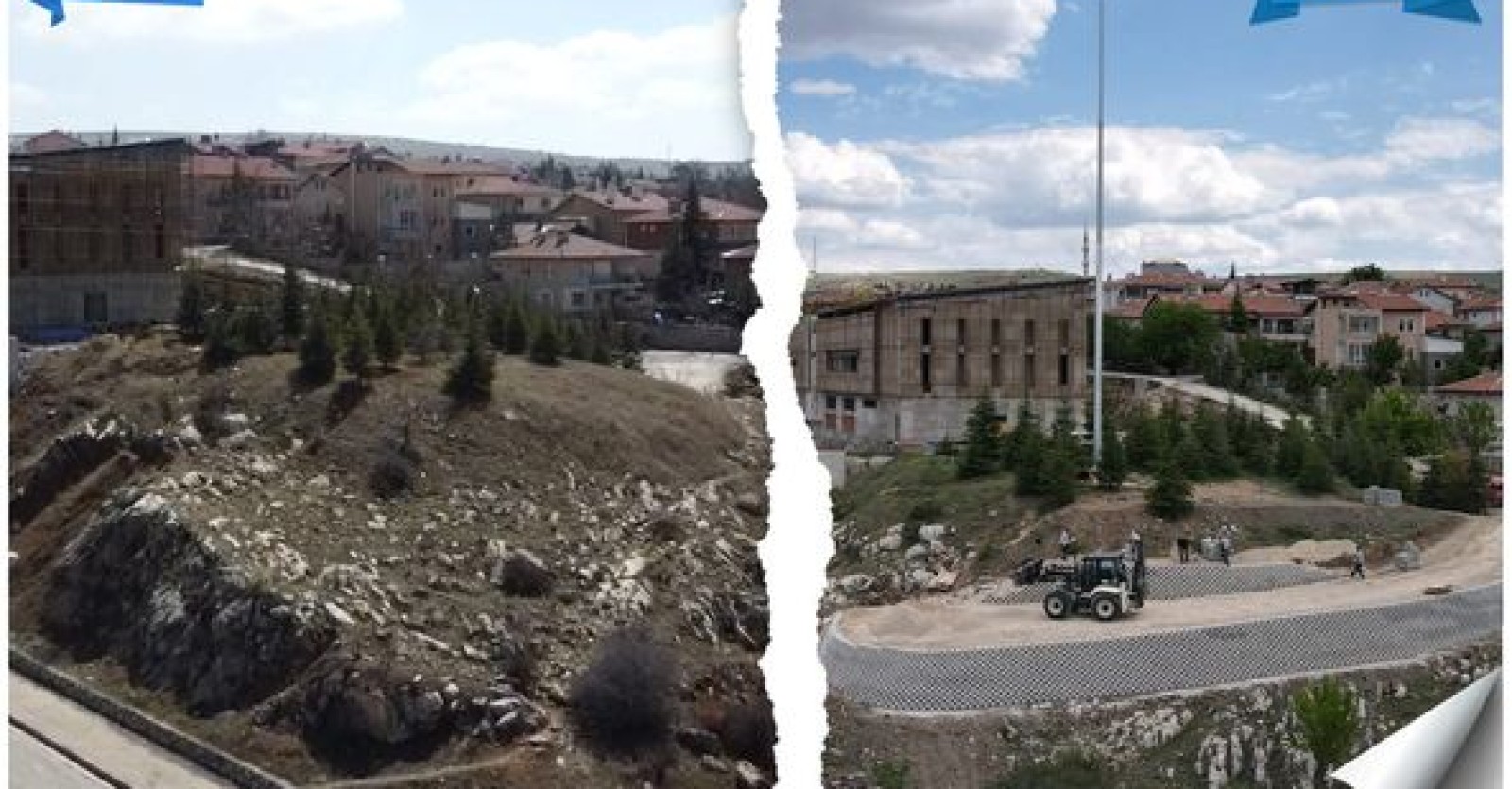 BAYRAĞIMIZA VE ELMADAĞIMIZA YAKIŞIR  BİR ALAN VE SEYİR TEPESİ OLUŞTURUYORUZ.